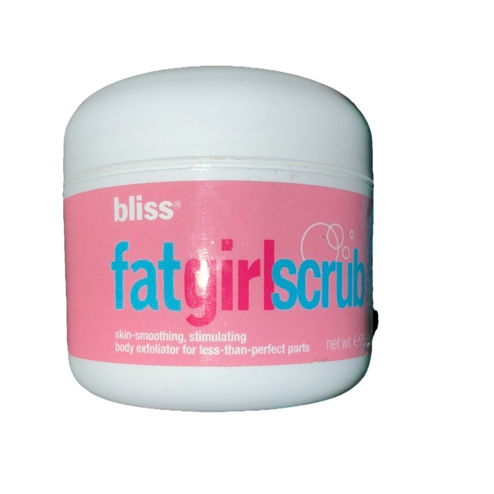 Bliss Fat Girl Scrub Skin Smoothing, Stimulating Body Exfoliator, 2.7 Oz NEW